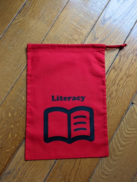 Bag with iron on vinyl