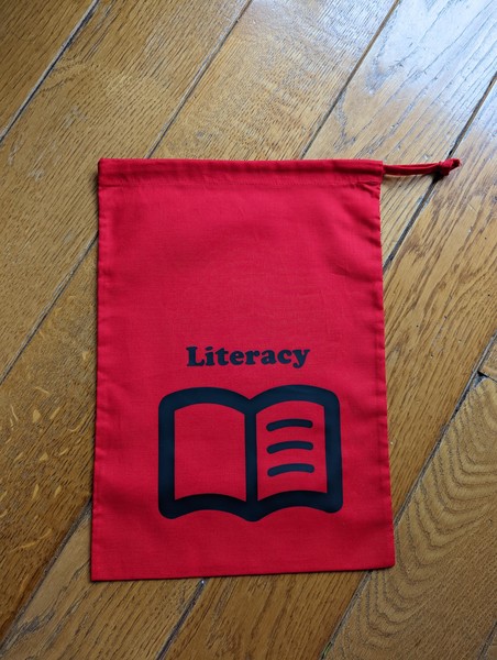 Bag with iron on vinyl