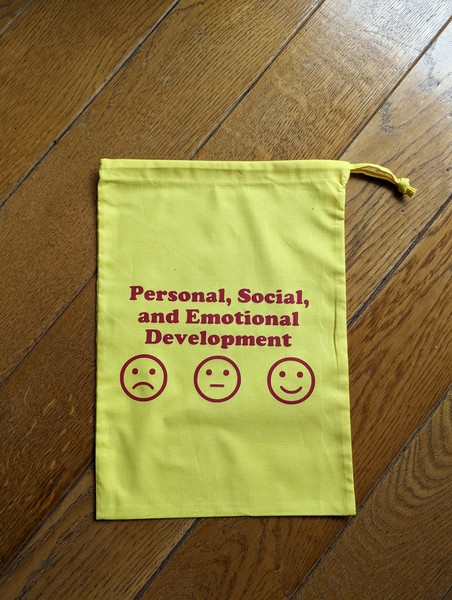 Bag with iron on vinyl