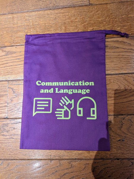 Bag with iron on vinyl